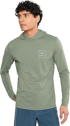 Rvca Surf Shirt Hoodie Mens T Shirt Sage Leaf : 2XL, Elastane/Polyester