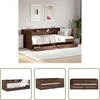vidaXL Letto da giorno - Divano Letto con Cassetti senza Materasso 75x190 cm