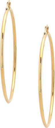 Steeltime Polished Hoop Earrings in Yellow at Nordstrom Rack