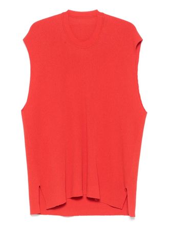 Homme Plissé Issey Miyake cotton vest - Red
