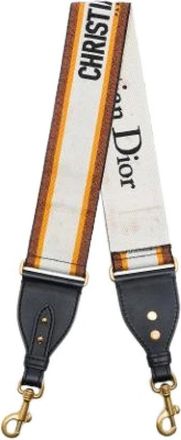 Dior Pre-owned Canvas Home-Office Strap - Dames - Vintage Accessoires - Wit - ONE Size - Vintage