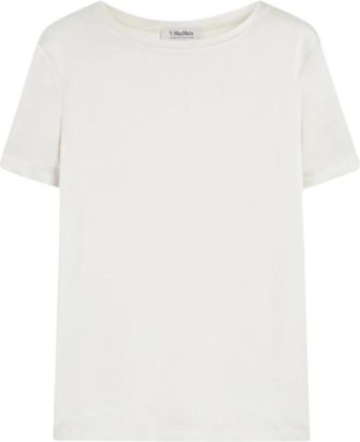 Max Mara Rebecca Top-Woven Waistcoat - Dames - T-shirts - Beige - S - Leer - Tops