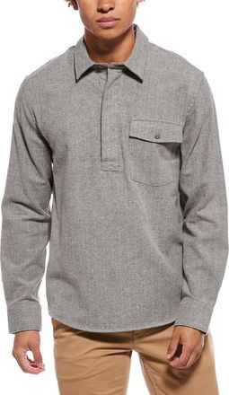 Vince Herringbone Popover Shirt