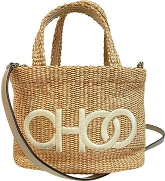 Jimmy Choo London Raffia Tote Bag (Pre-Owned)