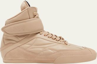 Chloé Kick Leather High-Top Sneakers