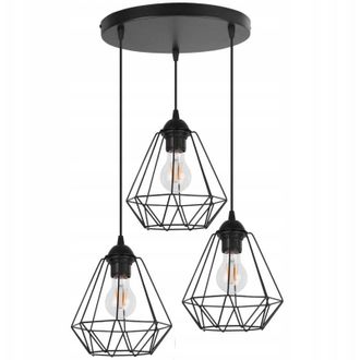 OEM L&aacute;mpara De Techo Colgante Diamond Loft Edison Retro