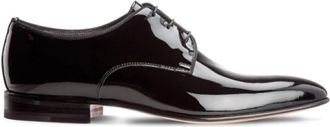Moreschi Derby in Pelle Verniciata - Heren - Nette schoenen - Zwart - 41 EU - Leer - Schoenen