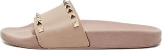 Valentino Garavani Sandali slides con borchie - Toni neutri