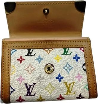 Louis Vuitton Pre-owned Porte Monnaie Plat Monogram Multicolore Coin Case - Dames - Vintage Accessoires - Veelkleurig - ONE Size - Vintage