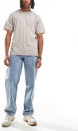 Calvin Klein Jeans Jeans dritti anni 90 lavaggio chiaro con monogramma-Blu