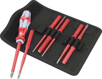 Wera Set di cacciaviti isolati Kraftform Kompakt vde Wera kk vde Stainless 8 extra slim 1 (8 pezzi)