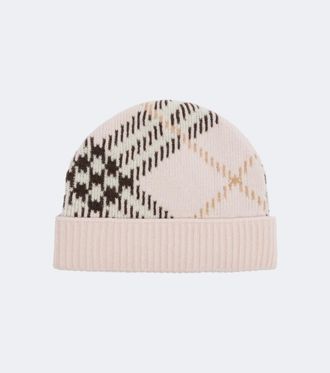 Burberry Gorro Burberry Check en mezcla de cachemir