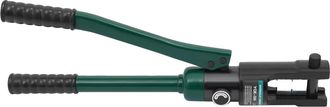 OEM Herramienta De Crimpado Hidr&aacute;ulica, Fuerza De 120 Kn, 11 Matrices Incluidas, Color Verde Y Negro