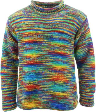 Loud Elephant Chunky Wool Knit Jumper Space Dye - SD Rainbow (XX-Large)