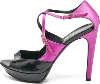 Fendi Sandali con design color-block 100mm - Nero