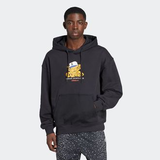 adidas Kapuzensweatshirt ADIDAS ORIGINALS WABASH LOOSE, Herren, Gr. XL, schwarz, Obermaterial: 100% Baumwolle, normal, Rundhals, angesetztes B&uuml;ndchen, Sweats