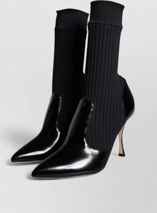 Dolce & Gabbana ribbed knit sock ankle boots