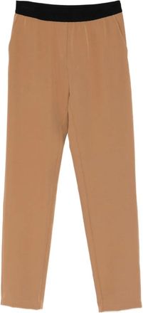 Ermanno Scervino Pantaloni con vita elasticizzata - Marrone