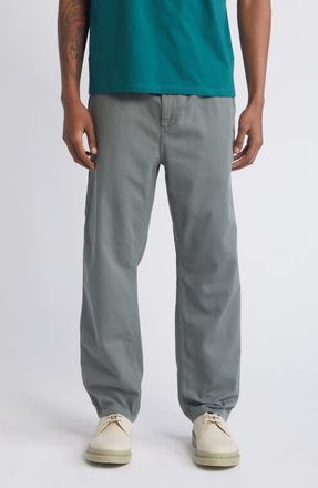 Carhartt Work in Progress Flint Straight Leg Twill Pants in Park Garment Dyed at Nordstrom, Size Medium