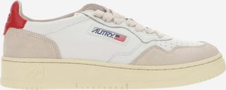 Autry White Red Lace Up Sneakers