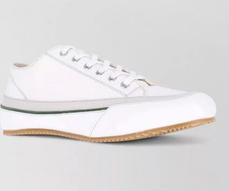 Maison Margiela cotton low top lace-up sneakers