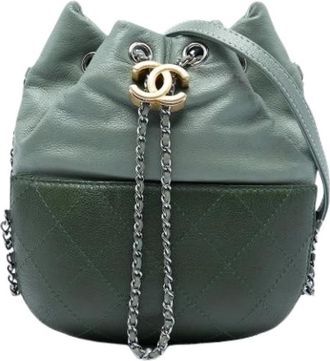 Chanel Pre-owned Gabrielle Bucket Bag - Pre-owned - Mujer - Verde - ONE SIZE