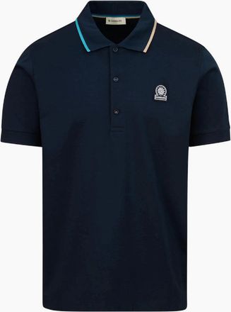 Sandbanks Mens Sandbanks Tri Tipped Polo Navy - Black - Size: 46