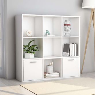 vidaXL Libreria Bianca 98x30x98 Cm In Legno Multistrato - Vidaxl