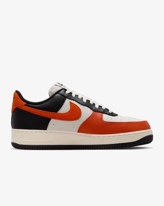 Nike Mens Air Force 1 07 Lv8 Shoes In Black Phantom Pale Ivory Vintage Coral
