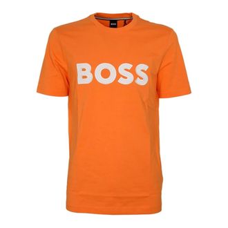 HUGO BOSS Camiseta Slim Fit - Tops - Hombre - Naranja - S