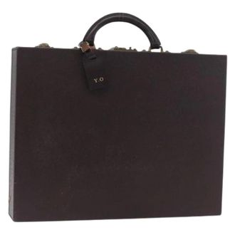 Louis Vuitton Pre-owned Handbags, female, Brown, Size: ONE SIZE Pre-owned Taiga Leather Briefcase