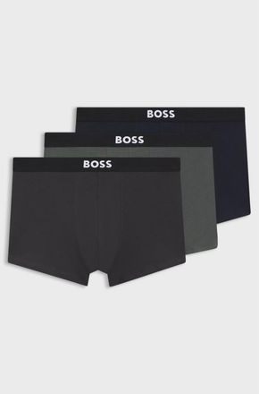 HUGO BOSS Three-Pack Of Stretch-Cotton Trunks With Logo Waistbands, Size XX-Large