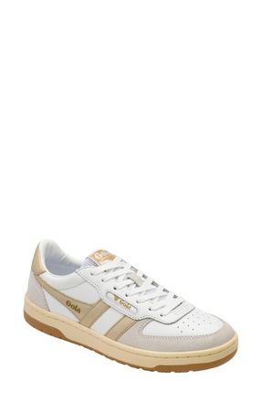 Gola Hawk Sneaker in White/Gold at Nordstrom, Size 6.5