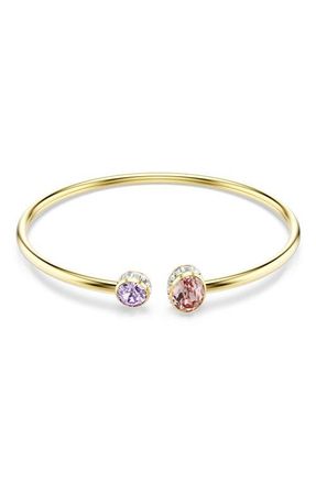Swarovski Chroma Open Bangle Bracelet in Gold/Multi at Nordstrom