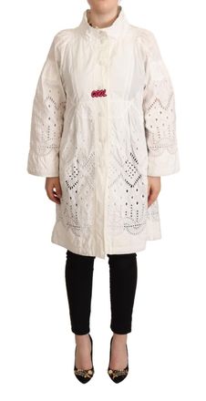 Ermanno Scervino Button Down Long Sleeve Polyester Womens Jacket (Pre-Owned)