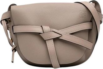 Loewe Pre-owned The Gate Crossbody Bag - Dames - Vintage Schoudertas - Beige - ONE Size - Leer - Vintage
