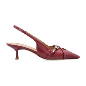 Stuart Weitzman Schoenen, Dames, Rood, 40 1/2 EU, Leer, Georgie Slingback 50