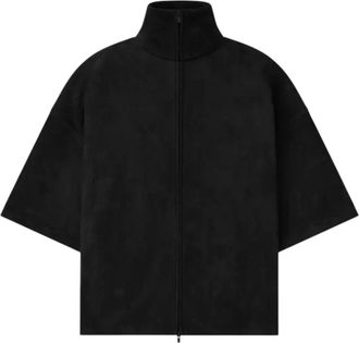 Fear of God Suede Fleece High Neck 3/4 Sleeve Jacket Vintage Black 192HO256951F