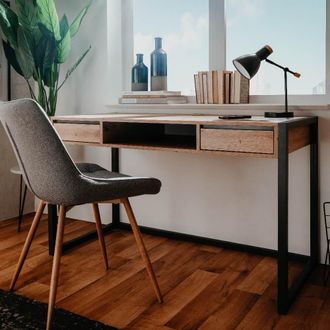 Finori Scrivania L120xp60xh75 Denver30 Colore Quercia Antracite