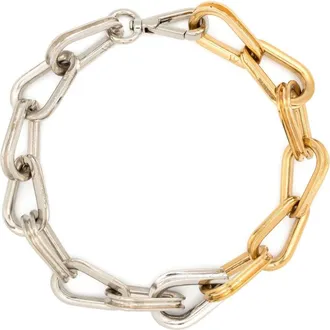 Annelise Michelson Ellipse-chain choker necklace - women - Gold Plated Brass - One Size