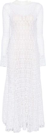 Forte_Forte Womens V-Back Lace Long Dress