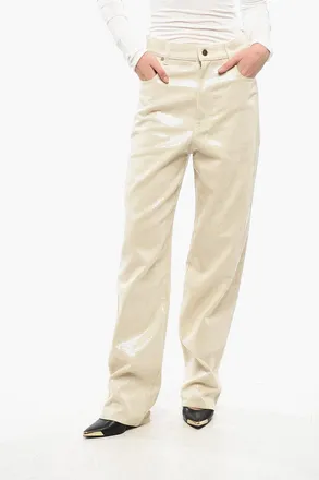 Golden Goose Pantaloni KIM In Paillettes a Gamba Larga e a Vita Alta Golden Goose
