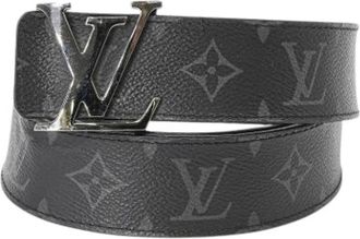 Louis Vuitton Pre-owned Belts, male, Black, Size: ONE SIZE Pre-owned Monogram Eclipse Belt