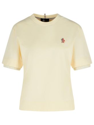Moncler Ivory Cotton T-Shirt