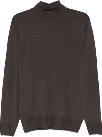 Canali Maglione in lana a collo alto - Grigio