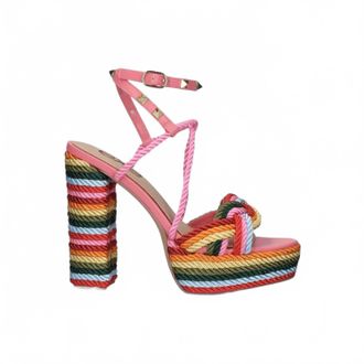 Ex&eacute; Womens Ophelia Platform Heels In Pink Multi