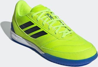 adidas Fussballschuh ADIDAS PERFORMANCE TOP SALA COMPETITION 2 IN, Damen, Gr. 42, schwarz (lucid lemon, core schwarz, royal blau), Leder, Synthetik, Schuhe F