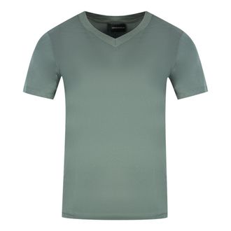 Emporio Armani Unisex V-hals T-shirt voor volwassenen (Donkergrijs)