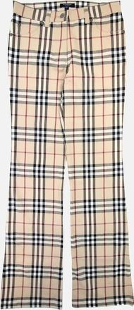 Burberry Womens Burberry Woman Maidstone Check Trouser Beige 001 - Size: 10