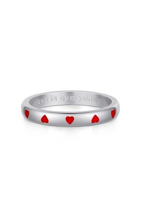 Mantra Love Is Everything Ring in Silver at Nordstrom, Size 8